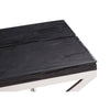 Ebony Glass Top End Table