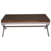 Rustic Cross Base Wood Table