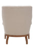 Elegant Cream Tufted Armchair