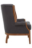 Elegant Grey Tufted Armchair