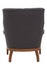 Elegant Grey Tufted Armchair