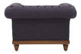 Plush Graphite Grey Armchair