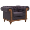 Plush Graphite Grey Armchair