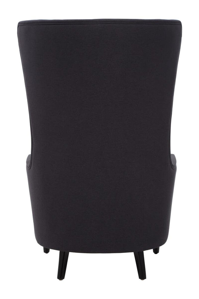 Luxe Black Tufted Accent Chair