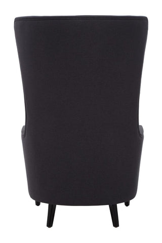 Luxe Black Tufted Accent Chair