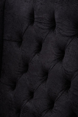Luxe Black Alligator Armchair