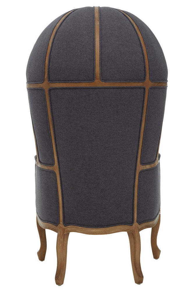 Sleek Graphite Grey Dome Chair