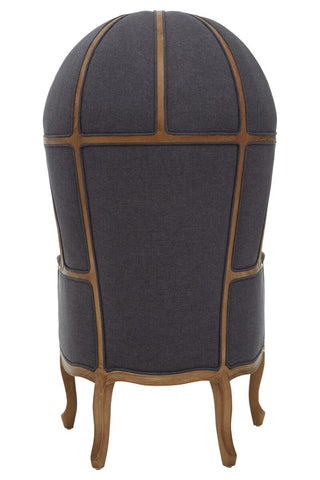 Sleek Graphite Grey Dome Chair