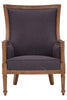 Elegant Grey Upholstered Accent Chair