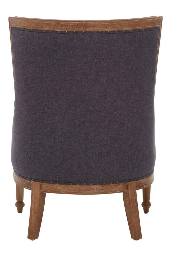 Elegant Grey Upholstered Accent Chair
