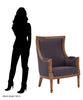 Elegant Grey Upholstered Accent Chair