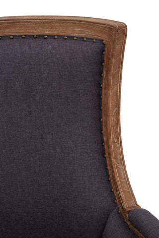 Elegant Grey Upholstered Accent Chair