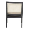 Velvet Rattan Accent Chair
