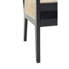 Velvet Rattan Accent Chair