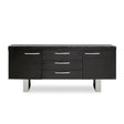 Elegant Elm Wood Sideboard with Ample Storage