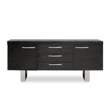 Elegant Elm Wood Sideboard with Ample Storage