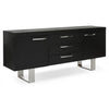 Elegant Elm Wood Sideboard with Ample Storage