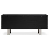 Elegant Elm Wood Sideboard with Ample Storage