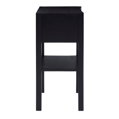 Rattan Drawer Nightstand Table