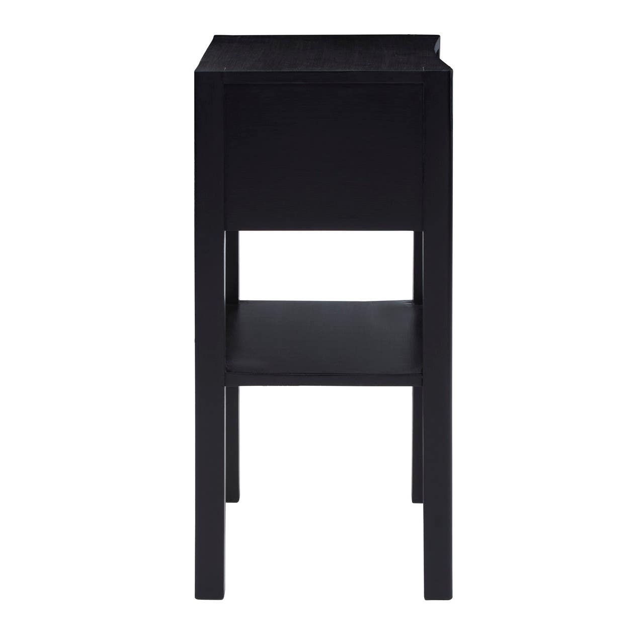 Rattan Drawer Nightstand Table
