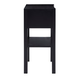 Rattan Drawer Nightstand Table