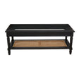 Rattan & Glass Coffee Table