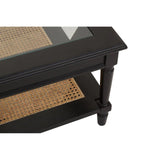 Rattan & Glass Coffee Table