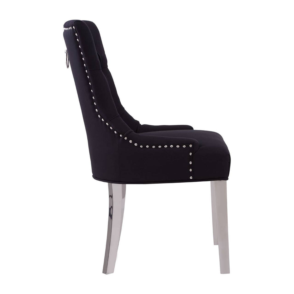 Modern Button-Back Dining Chair