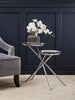 Luxe Grey Velvet Accent Chair