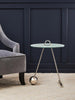 Luxe Grey Velvet Accent Chair