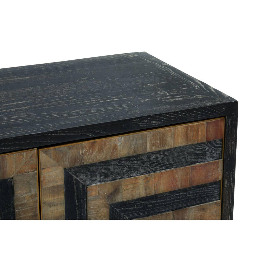 Roselle - Eco-Friendly Wood Sideboard with Labyrinth Patterns