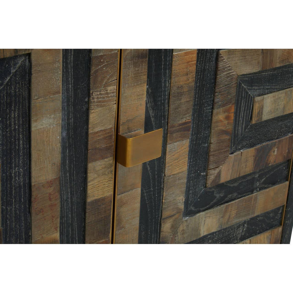 Roselle - Eco-Friendly Wood Sideboard with Labyrinth Patterns