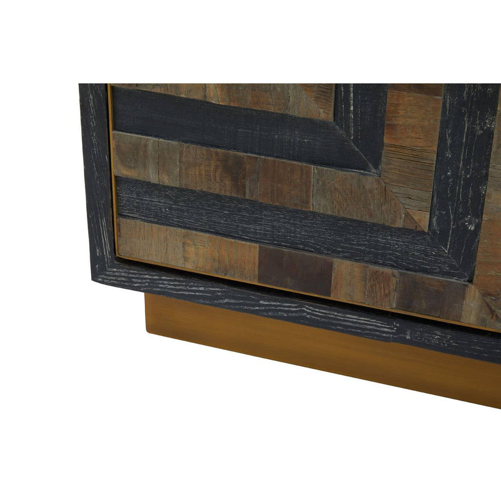 Roselle - Eco-Friendly Wood Sideboard with Labyrinth Patterns