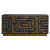 Roselle - Eco-Friendly Wood Sideboard with Labyrinth Patterns