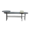 Geometric Black Oak Coffee Table