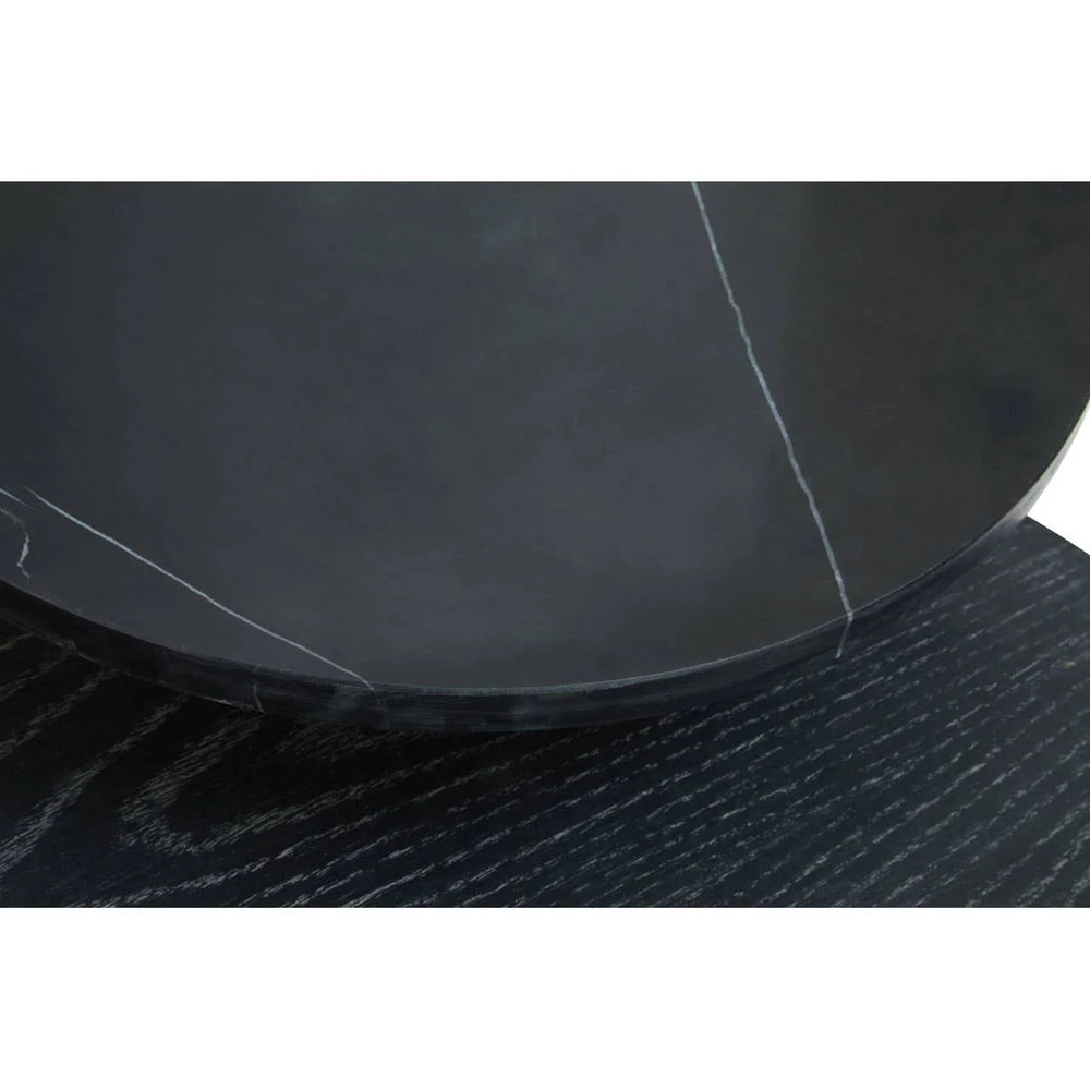 Geometric Black Oak Coffee Table