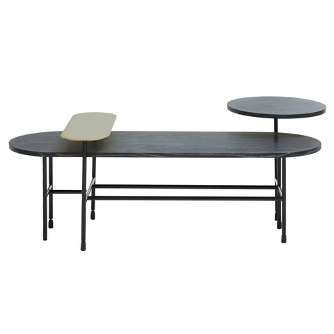 Geometric Black Oak Coffee Table