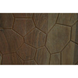 Geometric Charm Recycled Elm Sideboard with Black Legs