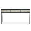 Geometric Carved Console Table