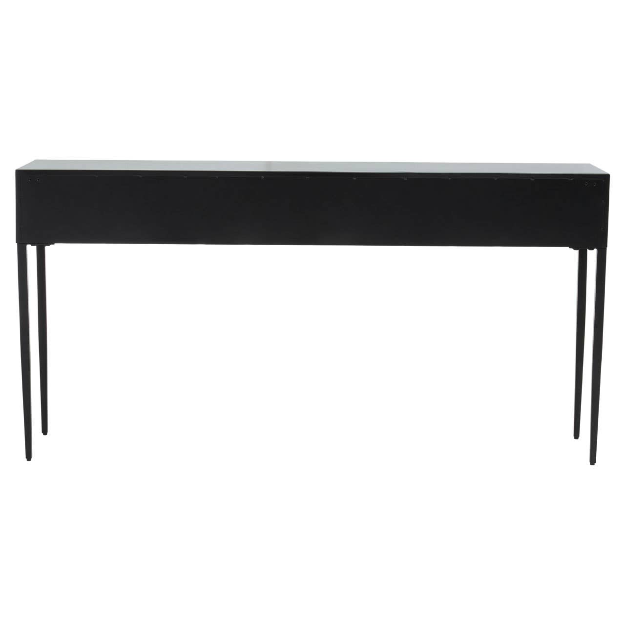 Geometric Carved Console Table