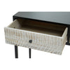 Geometric Carved Console Table