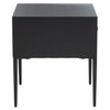 Geometric Carved Side Table