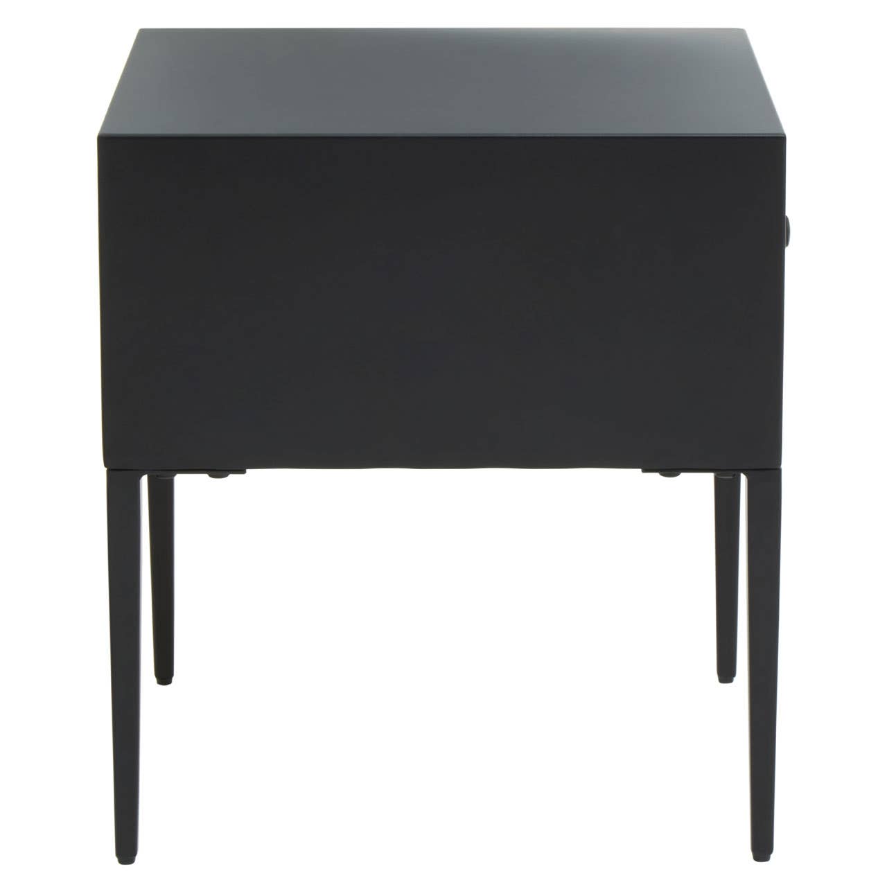 Geometric Carved Side Table