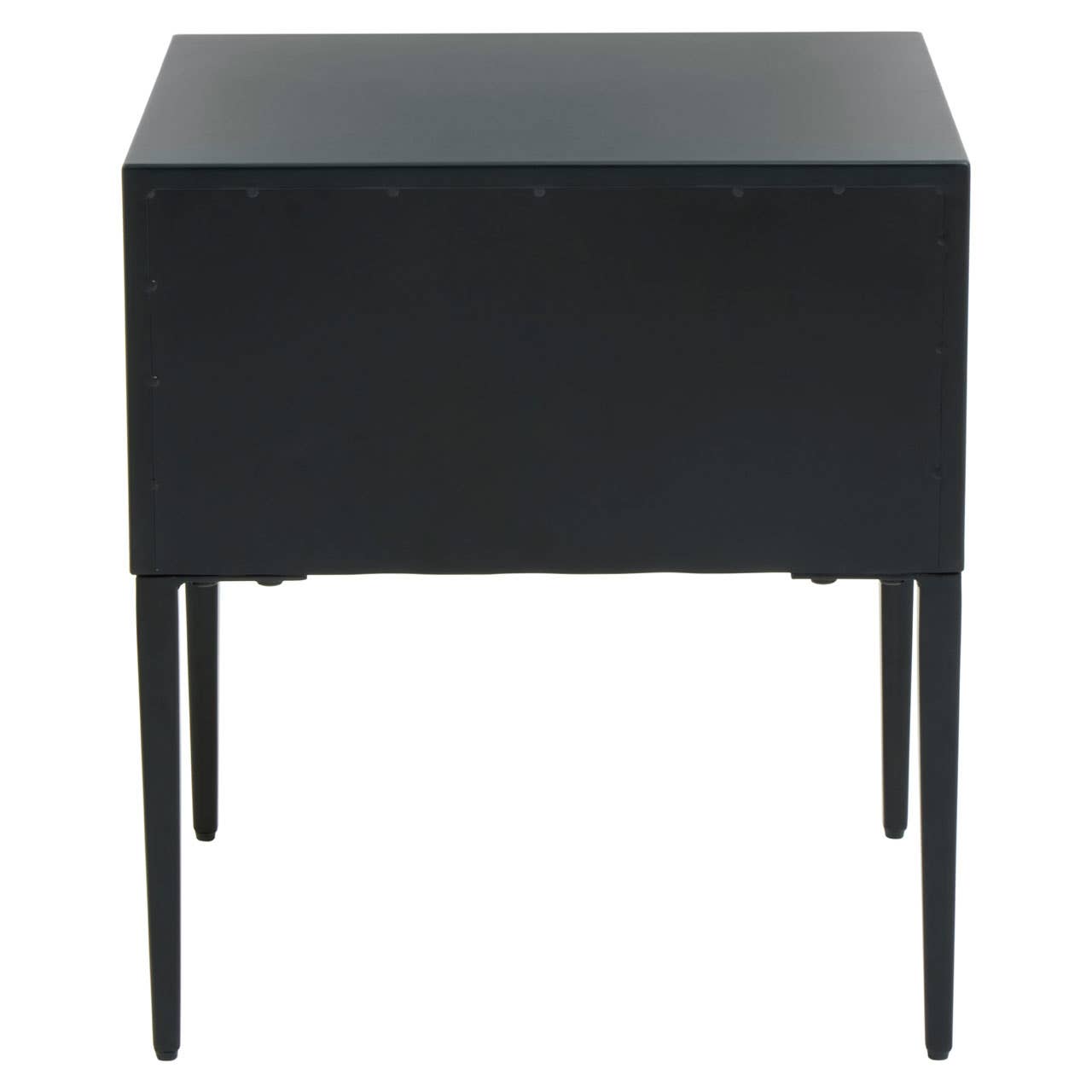 Geometric Carved Side Table