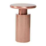 Copper Round Side Table