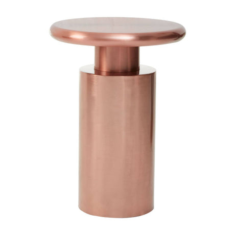 Copper Round Side Table