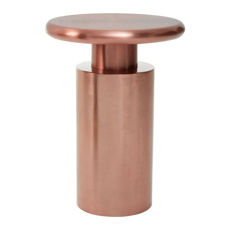 Copper Round Side Table