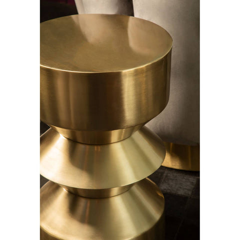 Glam Gold Tiered Side Table