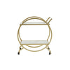 Luxe Marble Gold Drinks Trolley
