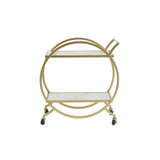 Luxe Marble Gold Drinks Trolley